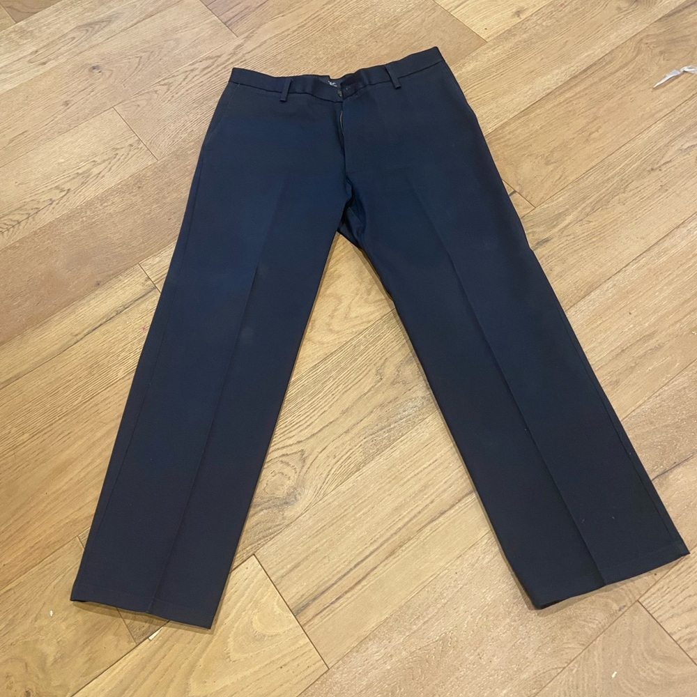 Dockers Men's Dark Navy Dress Pants, Straight Fit 34x30